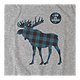 Life Is Good Men's Plaid Moose Crusher T Shirt