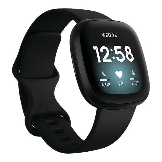 Fitbit Versa 3 Smart Watch, 40.13mm, Running, Heart Rate Monitor, GPS 