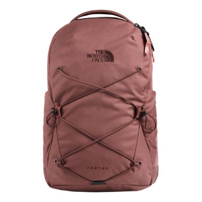north face backpack leather