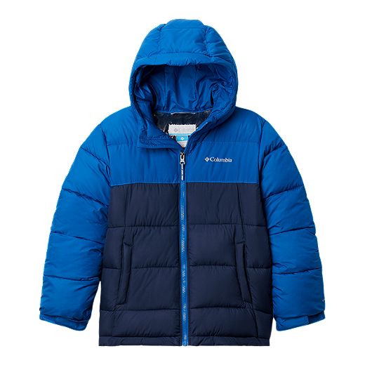 Columbia Boys' Pike Lake Winter Jacket, Kids', Puffer, Insulated, Waterproof, Hooded