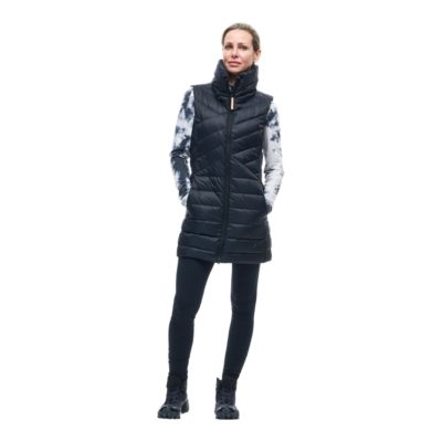 womens down vest long