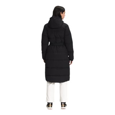 the north face women's long down coat