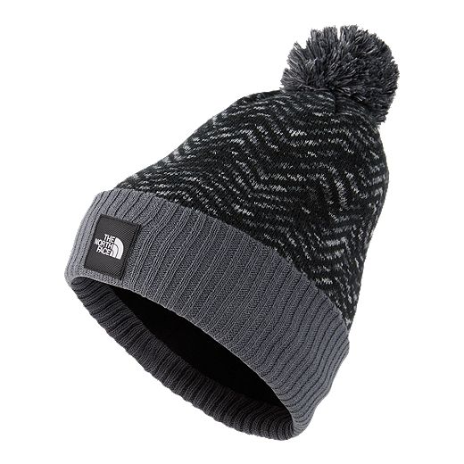 The North Face Youth Chevron Pom Beanie
