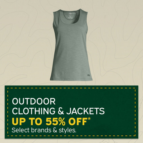 Jackets & Outdoor Clothing up to 55% Off* Select Styles and Brands